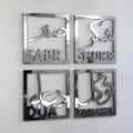 Sabr, Shukr, Dua, Tawakkul Set of four Islamic Wall Art. 