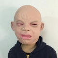 Releastic Scary Crying Human Face Mask Novelty Funny Crying Baby Mask Full Head Cosplay Latex Headgear Diy Props for Masquerade. 
