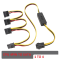 Motherboard CPU 4-Pin to Hard Drive Cable CPU 4PIN to SATA Hard Drive Power Supply Cable 12V to SATA Hard Drive Cable, Easy to Use Fine Workmanship. 
