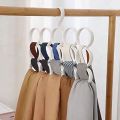 15 Holes Scarf Hanger, Multiple Purpose Space Saving hangers for Clothes, Scarf Shawl Belt Wardrobe Storage Holder Display Rack. 