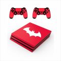 ps4 pro sticker fix skin batman design with 2 controller skin (not playstation ,not pouch type) brand rana decoration. 