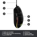 Logitech G102 LightSync / G302 Daedalus Prime MOBA Gaming Mouse Wired USB Optical Color Changing Breathing LED 8000DPI for PC Computer Gaming/6 Button Gaming Mouse. 