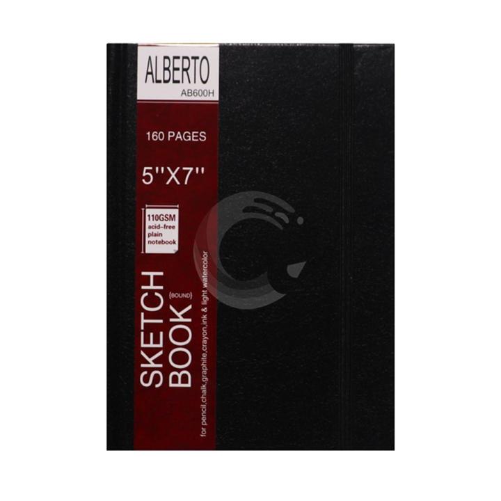 Alberto Hard Bind Sketch Book 120 Pages size 5x7