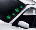 4Pcs (Green) Leaf Modification Car Bumper Sticker Waterproof Auto Accessories Vinyl Car Stickers Decal Vinyl Creative Fashion Car Sticker Accessories Stickers for Car, Car Modification, Car Decoration. 