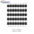 Push Button Icon Labels English Print Complete Labels Touch Switch Lcon Stickers. 