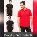 Pack of 3 polo t shirts. 