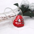 3 digits Ressetable Combination Padlock for Suitcase locker Travel Bags gift heart shape number code lock. 