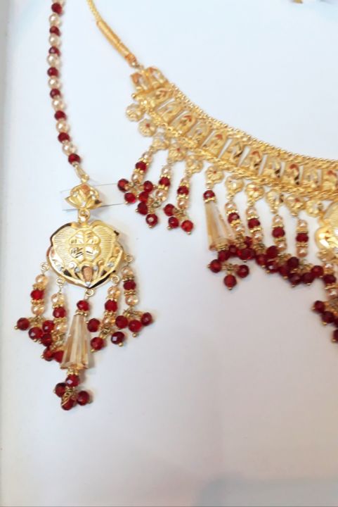 Necklace%20Set%20with%20earring%20gold%20plated%20stylish%20new%20design%20for%20women%20looking%20gold%20fashionable%20style%20-%20Image%205