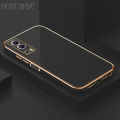 Hontinga for Vivo Y72 5G Case Luxury 6D Plating Soft Back Cover Silicone Square Frame Shiny Bling Phone Cover. 