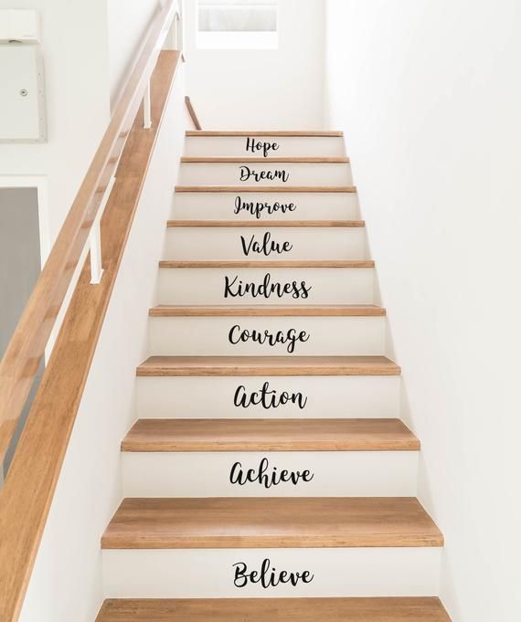 Motivational Words For Staircase or Walls for Decor Lovers- Black color ...