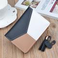 Leather Wallet Women Luxury Big Capacity Clutch Long Ladies Purse Card Holder Geometric Women Wallets Money Pocket Bag W052. 