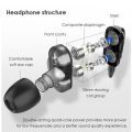 gilii headset 4D bass dual speaker HiFi stereo 3.5mm with microphone + wired headset. 