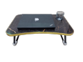 Portable Folding Laptop Study Table Desk, Wooden Foldable laptop Desk for Bed/ Sofa, Tea Serving Table Stand Saddiq Tele Mall. 