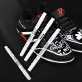 【HOT】 White Waterproof Permanent Fabric Textile Marker Pen Set For T Shirt Shoes Clothes Wood Stone DIY Art Graffiti Drawing Painting. 