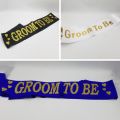MAN OF THE HOUR GROOM TO BE SASH FOR WEDDING PARTY WEAR. 