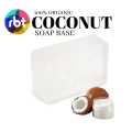 Soap base melt and pure coconut transparent. 