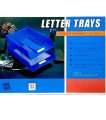 Letter Tray 2 Tier Story Plastic Full Scape Size. 