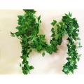 Artificial Money Plant Leaf Bale 7 feet / 84 inches Length - Wall Hanging Decoration - Artificial Garland Plant Leaves Green Colour for Office  Home  Room decoration. 
