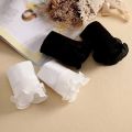 Detachable cuffs Shirt Pleated Flare Sleeve False Cuffs Layered Decorative Women Detachable Sleeve cuffs Buckle White Black. 
