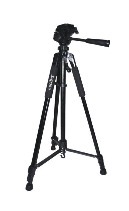 TriPod For Mobile | BLUK'S Export Quality CamCorder TriPod Stand BX-380 Extra Long CamCorder TriPod Stand Almunium Body & 360° Rotation With ONE YEAR Warranty