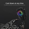 MEMO DLO5 / DL01 / DL06 / L01 / DL05-Tablet for Phone Radiator Phone Cooling Fan Case Cold Wind Handle Fan for PUBG Phone Cooler Phone Cooling Fan Case Semiconductor Cooling Mobile Phone Radiator with Colorful Lights. 