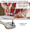 20PCS Q Hanger Hooks Heavy Duty Wall Ceiling Hooks with Safety Buckle Outdoor Screw Hooks for Hanging Lights Plants. 