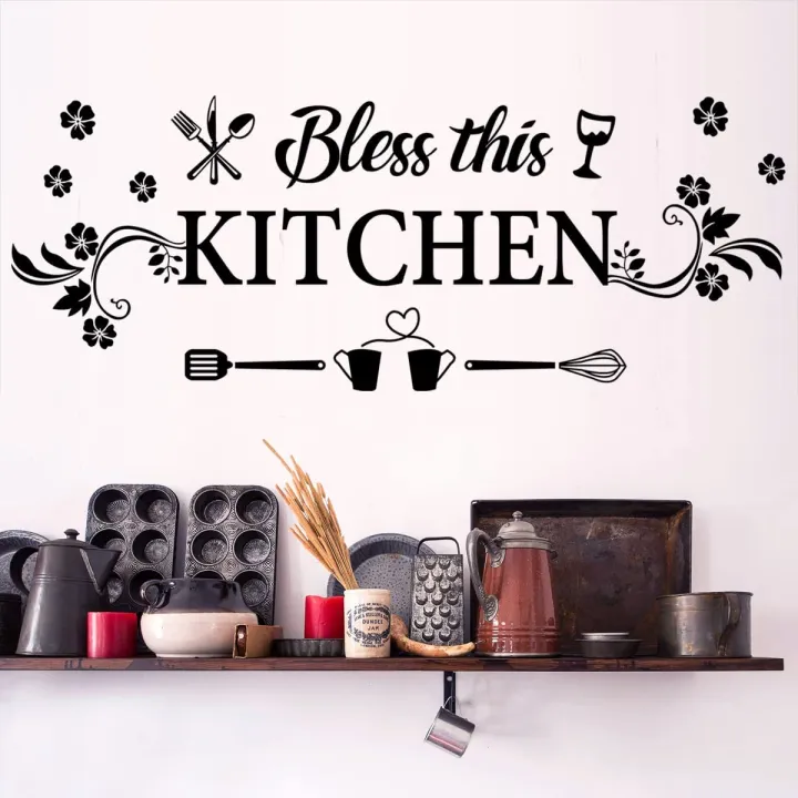 Kitchen%20Wall%20Decor%20Sticker%20Kitchen%20Quotes%20Bless%20This%20Kitchen%20Wall%20Decals%20Flower%20Art%20Removable%20DIY%20Vinyl%20Wall%20Stickers%20for%20Kitchen%20Dining%20Baking%20Room%20Bar%20Restaurant%20Home%20Decor.%20-%20Image%207