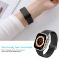 Strap For Apple watch ultra band 49mm 44mm 45mm 41mm 40mm 42mm 38mm 45mm Silicone Magnetic Bracelet iWatch Series ultra 8 se 7 6 5 4 3 Folding magnetic buckle silicone strap. 
