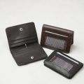 Genuine cow leather wallet for men pure original cow leather | bifold | one tich button for opening of  wallet | seven card holding compartment | one cash compartment | two colors black & brown |  easy to carry | high product in cheap prize. 
