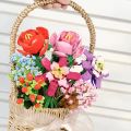 Zhegao bricks are compatible with Lego bouquets for kids to build flowers for girls puzzle toys for boys puzzle roses. 