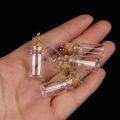 10Pcs Mini Glass Bottles Small Vials Cork Glass Jars Multi Usage Cork Wish Glass. 