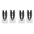 4 Pcs Sofa Couch Sectional Furniture Connector Joint Snap Alligator Style. 
