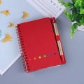 Combination Journal Diary Notepad for Office School Supplies Creative Metel Spiral Coil Notebook Business Kraft Notebook. 