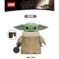 【Funny Bunny Toy Store】Single Starwars Jedi Baby Yoda Darth Vader Obi Wan Models Leia Rey Building Blocks Children. 