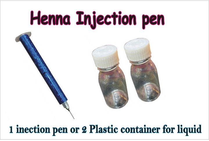 Injection%20Mehndi%20injection%20Pen%20with%202%20Plastic%20Container%20for%20liquid%20,%20Creating%20amazing%20henna%20designe%20-%20Image%208