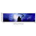 Night Devil Moon for Truck Suv Pickup 3D Rear Windshield Decal Sticker Decor Rear Window Glass Poster 57X18 Inch. 