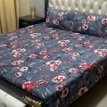 Crystal cotton satin Super Fine High Quality Fabric Doubel Bedsheet KIng Size. 