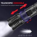 Most Powerful LED High Brightness Flashlight USB Rechargeable Torch Light High Power, water Proof  Wear Resistance Flashlight Tactical Lantern Long Shot Hand Lamp For Camping. 