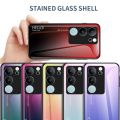 Vivo V29 V2250 V29Pro 5G V2251 Case Gradient Tempered Glass Shockproof Back Cover Hard Phone Case for Vivo V29 VivoV29 V2250. 
