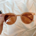 Zhang Dayi same style female white retro small frame sunglasses net red Aqin round Korean version trendy men's round face sunglasses. 