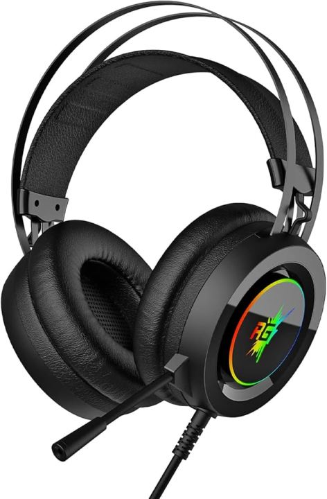 Red Gear PRO Gaming Headset with Mic for Xbox One PS4 Switch and PC/Surround Sound Over-Ear Gaming Headphones with Noise Cancelling Mic, LED Lights, Volume Control for Smart Phone, Laptops,Mac, iPad | Headphones Monster | Monster Headphones |