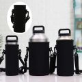 18oZ/36oZ/64oZ Thermos Bottle Cover Portable Double Water Bottle Carrier Soft Silicone Insulated Cup Cover Bag With Strap. 
