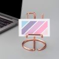Business Card Holder for Desk, Metal Business Card Display Holder Stand, Office Desktop Name Card Holder. 