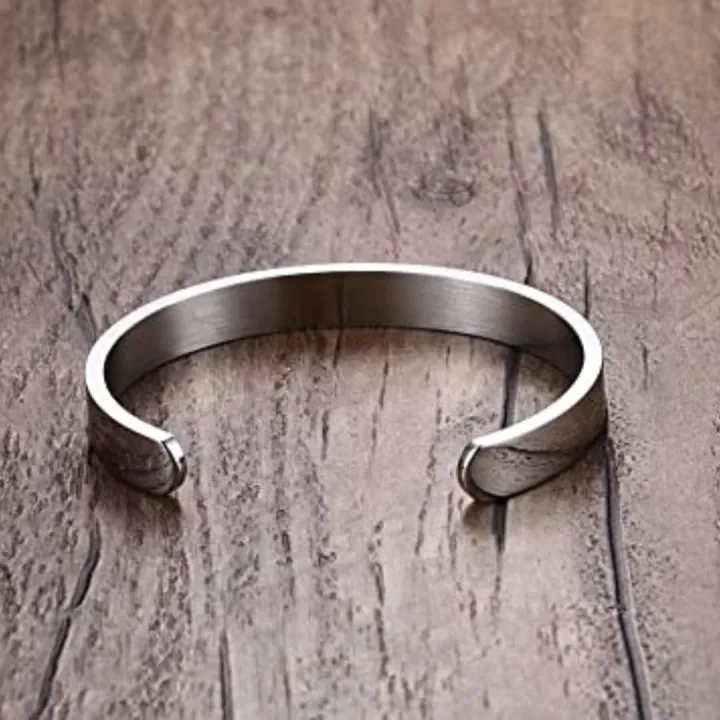 Stainless%20Steel%20Open%20Cuff%20Bracelet%20And%20Ring%20For%20Men%20-Pack%20Of%202%20Pcs%20-%20Image%203