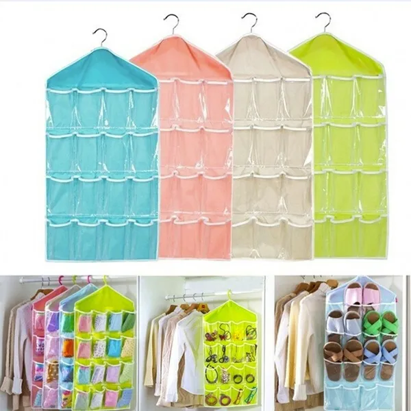 16%20Pocket%20Durable%20Clear%20Door%20Fordable%20Wardrobe%20Storage%20Organizer%20Hanging%20Bag%20-%20Image%208
