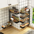 Wall Mounted Spice Rack - 2 & 3 Tier Wall Mounted Rotating Spice Rack for Kitchen Organizing Condiment & Spice Racks Spice Jar Rack Jar Space Saving Storage Jar Kitchen Organizers. 