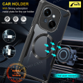 Nanu For Tecno Spark Go 1 4G [Bull] Compatible with Magsafe Phone Case Shockproof Slim Soft Cover Transparent Back Protection Casing + Silicone Lanyard. 
