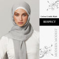 Modern Modest - Everyday Women Cotton Shawl Blend Crinkle Scarf/Hijab for All Seasons. 