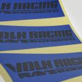 Wholesale JDM Car Wheel Stickers VOLK RACING RAYS TE37SL Fluorescent Reflective TE37 SL Sport Rim Sticker Decal Accessories. 