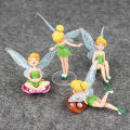 4pcs/Set 3-10cm Princess Tinkerbell Tinker Bell Beautiful Faery Fairy Elf Flower Elves PVC Action Figure Mini Model Toys Dolls. 